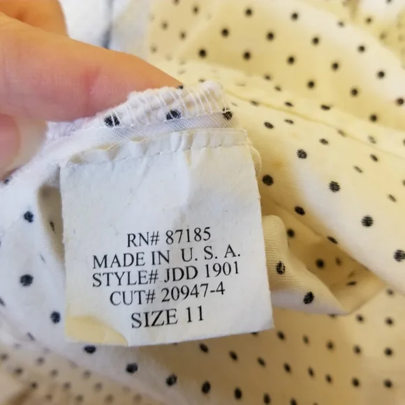 Ruby Rox Ivory Polka Dot Dress with Black Sash - Picture 7 of 7